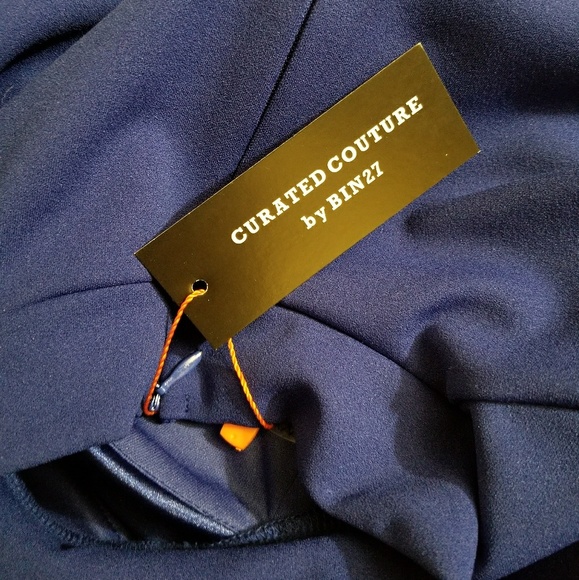 Royal Blue Bodycon Long Sleeved Dress NWT S M L - Picture 6 of 6